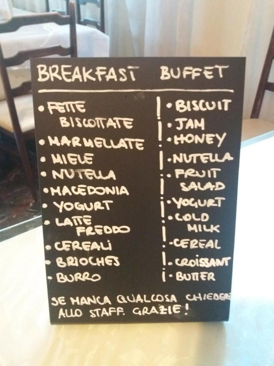 Columbus Urban Resort Florence Luaran gambar Menu at a French bakery